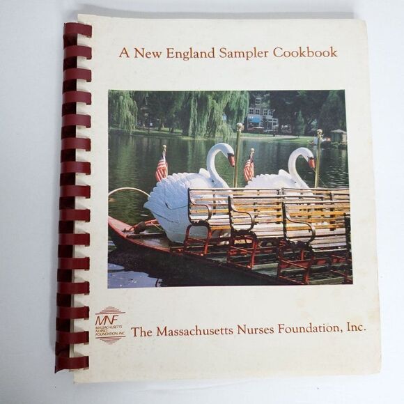 Vtg New England Sampler Cookbook The Massachusetts Nurses Foundation - Picture 1 of 11